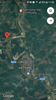 Bán lô đất đẹp 8.012m2 view suối, mặt tiền quốc lộ 27C, xã Cầu Bà, Khánh Vĩnh, Khánh Hoà