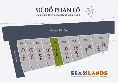 Bán đất thổ cư 89.7m2 Võ Dõng, Vĩnh Trung Nha Trang. 900 triệu