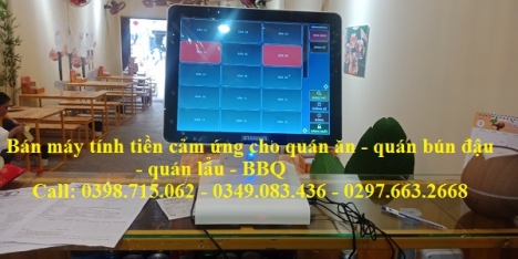 Bán máy tính tiền trọn bộ tại Rạch Gía cho quán cafe, quán sinh tố 