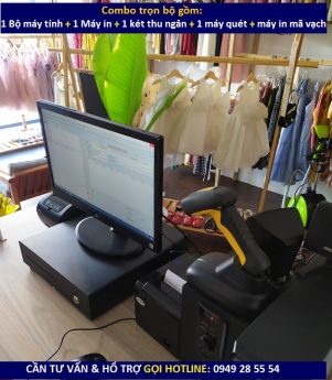 Trọn bộ máy tính tiền giá rẻ cho shop với đầy đủ tính năng tại Bình Dương