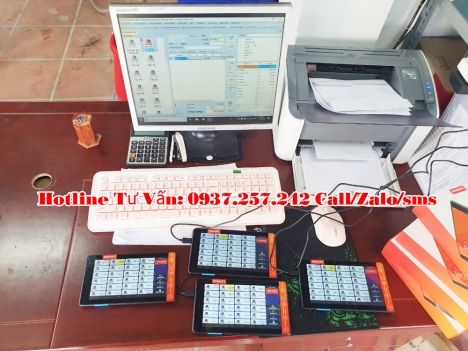 Lắp đặt máy tính tiền tại Vĩnh Long cho quán ăn, quán nhậu