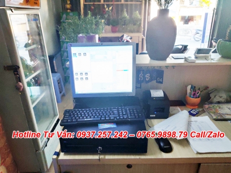 Lắp đặt máy tính tiền tại Vĩnh Long cho shop quần áo, giày dép