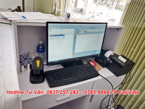 Lắp đặt máy tính tiền tại Vĩnh Long cho shop mỹ phẩm, phụ kiện