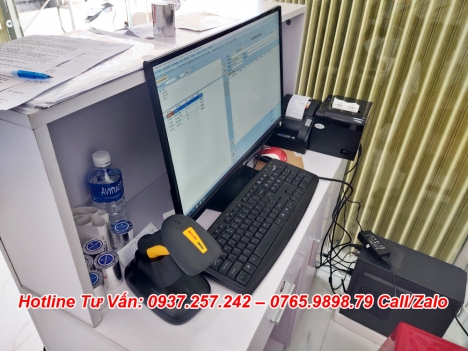 Lắp đặt máy tính tiền tại Vĩnh Long cho shop mỹ phẩm, phụ kiện