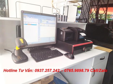 Lắp đặt máy tính tiền tại Vĩnh Long cho cửa hàng tạp hóa, tự chọn
