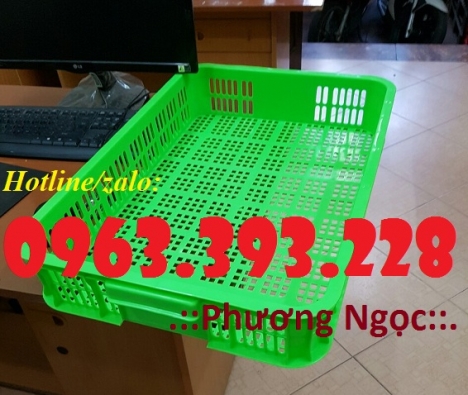 Sọt nhựa cao 10, sóng nhựa HS010, sọt trưng bày hàng hóa