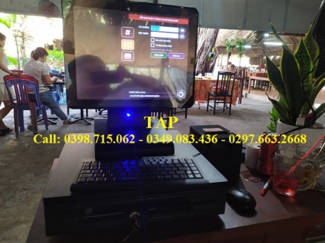 Combo máy tính tiền cảm ứng giá rẻ cho quán ăn, quán nhậu tại Rạch Gía Kiên Giang 