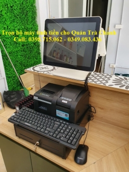Combo máy tính tiền cảm ứng cho quán Trà Chanh, quán Trà Sữa tại Rạch Gía 