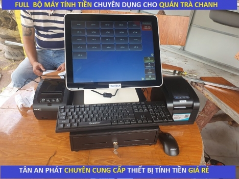 Thanh lý giá rẻ thiết bị Pos tính tiền 2 màn hình tại Đà Nẵng cho chuổi Trà chanh
