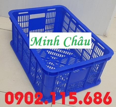 Sọt nhựa đan lưới, sọt đựng hải sản, sọt đựng rau củ, sọt đựng trái cây, sọt nhựa HS018,