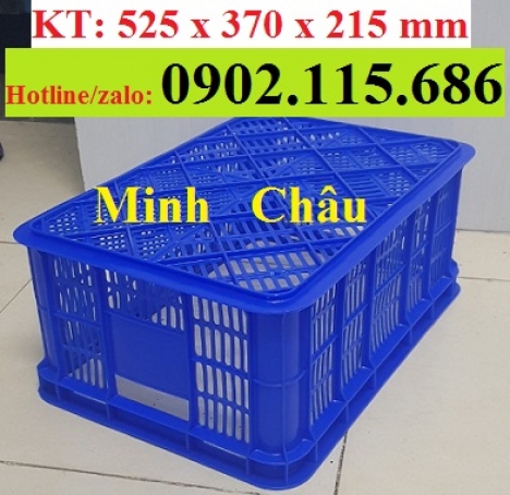 Sọt nhựa đan lưới, sọt đựng hải sản, sọt đựng rau củ, sọt đựng trái cây, sọt nhựa HS018,