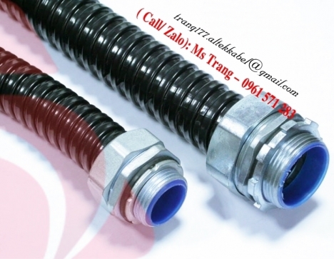 Ống ruột gà lõi thép, ống luồn dây điện, ống sun sắt hàng có sẵn