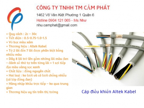 Cáp điều khiển mềm lõi đồng altek kabel