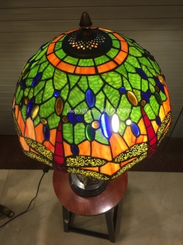 Đèn bàn tiffany chuồn chuồn tượng đồng Mỹ.