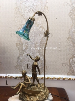 Đèn Tiffany tượng đồng ngủ cao cấp