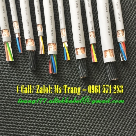 Cáp điều khiển 10x1 bọc lưới chống nhiễu, xuất xứ Germany