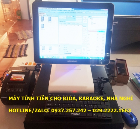 Máy tính tiền giờ cho bida, karaoke, nhà nghỉ, khách sạn tại VĨNH LONG