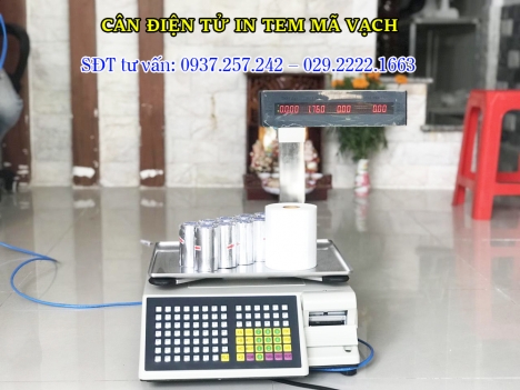 Bán cân điện tử in tem mã vạch tại VĨNH LONG