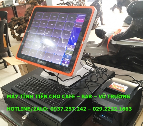Máy tính tiền cảm ứng cho quán cafe, quán ăn, quán nhậu tại VĨNH LONG