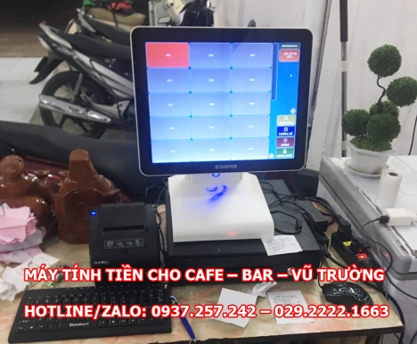 Máy tính tiền cảm ứng cho quán cafe, quán ăn, quán nhậu tại VĨNH LONG