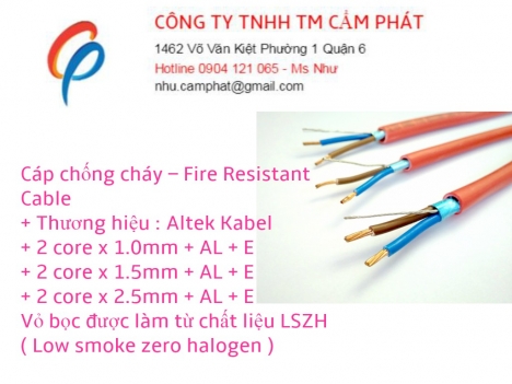 Cáp chống cháy chống nhiễu, chống cháy siêu tốt
