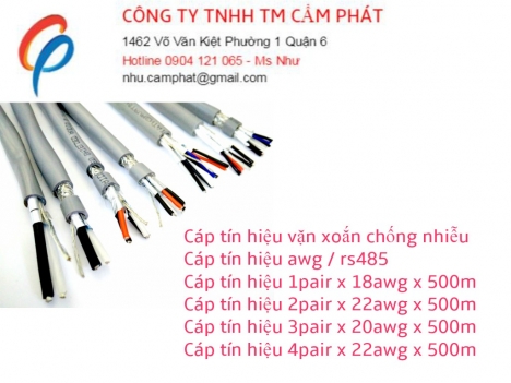 Cáp tín hiệu vặn xoắn chống nhiễu, lõi đồng nguyên chất