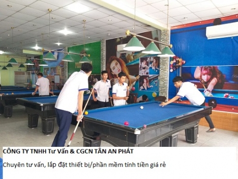 CLB bida tại Sóc Trăng setup full bộ máy tính tiền cảm ứng giá rẻ