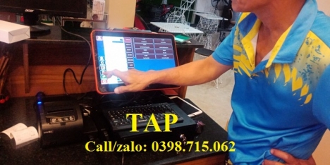 Trọn bộ máy tính tiền cảm ứng cho quán nhậu, BBQ, quán ăn, Cửa Hàng Thức Ăn Nhanh tại Kiên Giang