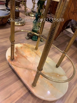 Kệ bàn chân đồng đá cổ Pháp