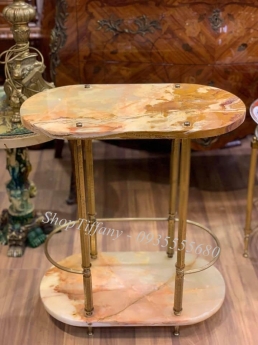 Kệ bàn chân đồng đá cổ Pháp