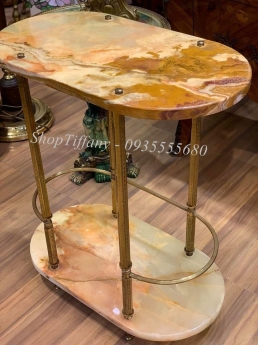 Kệ bàn chân đồng đá cổ Pháp