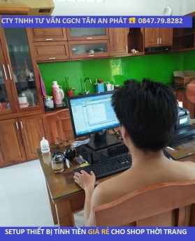 Shop thời trang tại Long An lắp đặt trọn bộ máy tính tiền cho shop