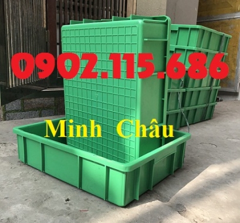 Thùng nhựa công nghiệp, sóng nhựa bít, thùng nhựa có nắp, thùng nhựa đựng linh kiện phụ tùng,