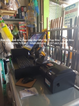 Combo máy tính tiền cảm ứng cho Cửa Hàng Bách Hóa Tổng Hợp, Siêu Thị tại Rạch Gía 