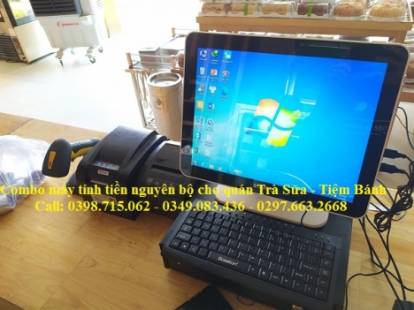Cung cấp máy tính tiền cảm ứng cho quán Trà Sữa, Tiệm Bánh Ngọt giá rẻ tại Rạch Gía