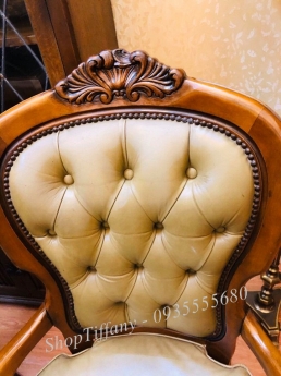 Bộ sofa Pháp cổ da bò