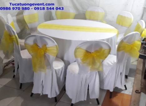 CHO THUÊ KHĂN BÀN - ÁO GHẾ- NƠ GIÁ SỈ TẠI TP.HCM