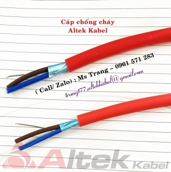 Dây cáp điện chống cháy chống nhiễu FR 2x1 hãng Altek Kabel Đức