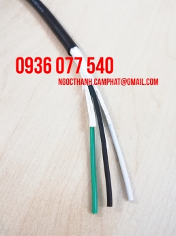 Cáp điều khiển Sangjin, cáp mềm nhiều lõi tiết diện 0.5mm2, RVV 300/500V