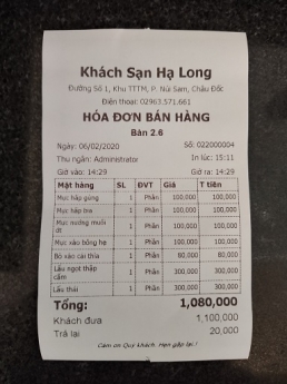 Trọn bộ máy tính tiền cho khách sạn ở An Giang – Setup tận nơi