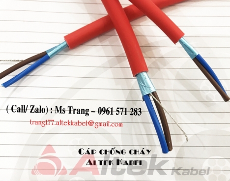 Dây cáp điện chống cháy chống nhiễu FR 2x1 hãng Altek Kabel Đức