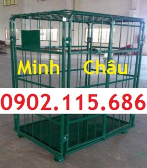 Lồng thép, lồng hàng, lồng đựng hàng, pallet lưới, lồng kéo hàng, lồng thép có bánh xe,