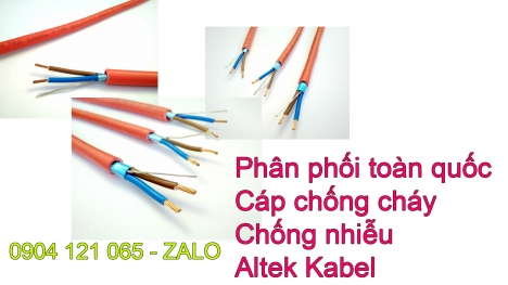 Cáp chống cháy nhập khẩu, thương hiệu uy tín altek kabel