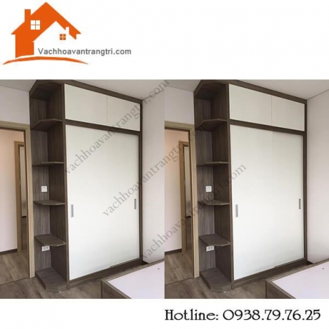 Tủ âm tường- Tủ ốp tường phòng ngủ  đẹp - sang trọng