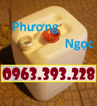 Can nhựa đựng hóa chất 30 Lít, can nhựa có nắp garenty