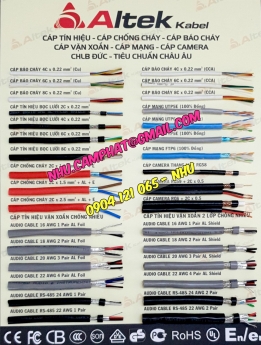 Cáp tín hiệu vặn xoắn, cáp nhập khẩu altek kabel giá cạnh tranh