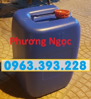 Can nhựa đựng hóa chất 30 Lít, can nhựa có nắp garenty