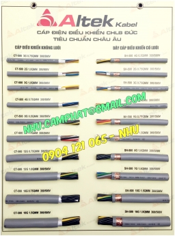 Cáp điều khiển altek kabel, cáp điện công trình nhập khẩu