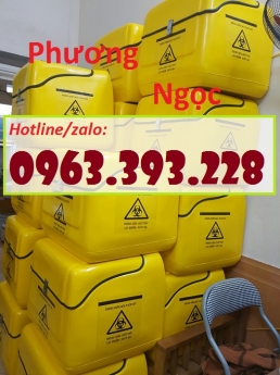 Thùng vận chuyển chất thải nguy hại sau xe máy, thùng chở rác y tế