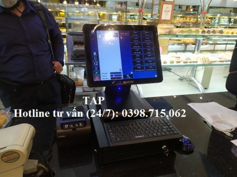 Cung cấp máy tính tiền cảm ứng cho Tiệm Bánh, Quán Trà Sữa tại Kiên Giang giá rẻ